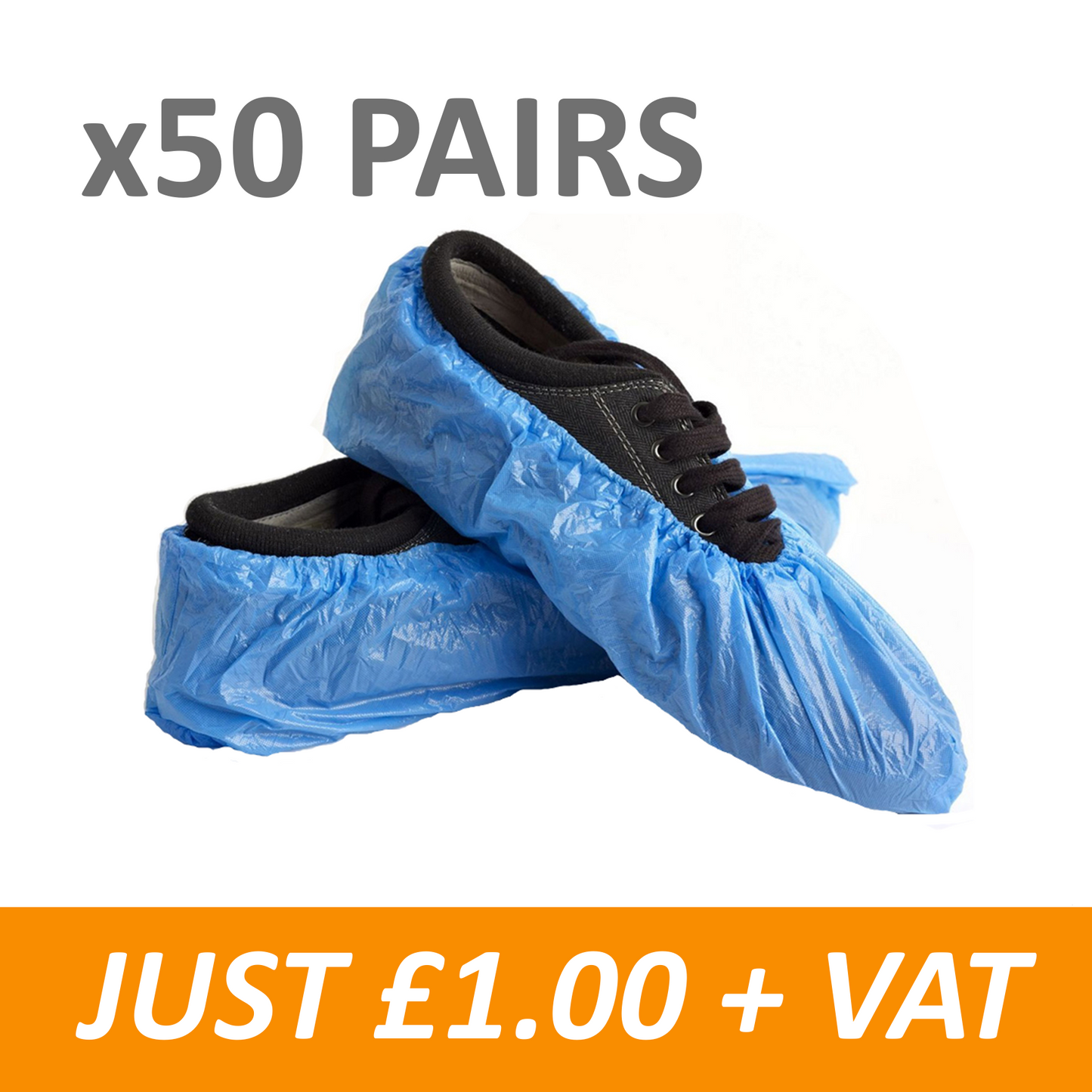 Disposable Overshoes - Blue