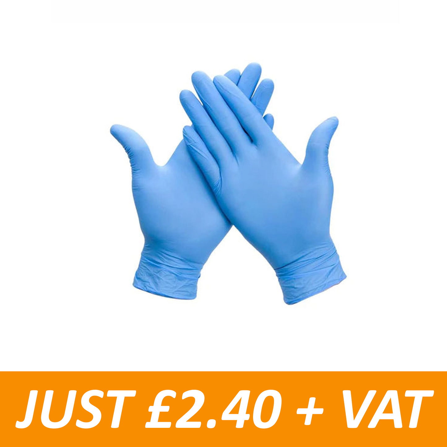 Disposable Blue Nitrile Gloves - Powder Free