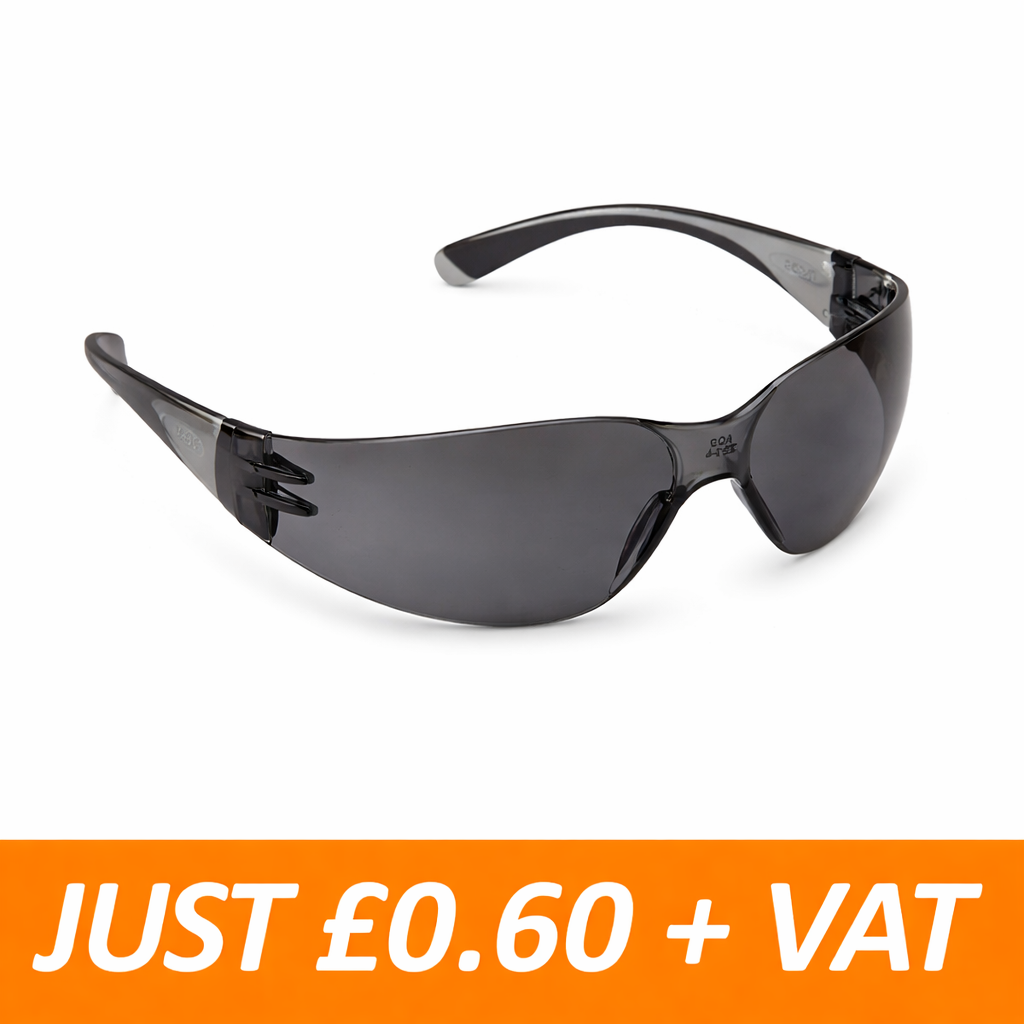 ANTI SCRATCH SAFETY GLASSES - SMOKE