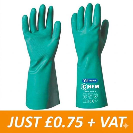 Premium Chemical Resistant Nitrile Gauntlet