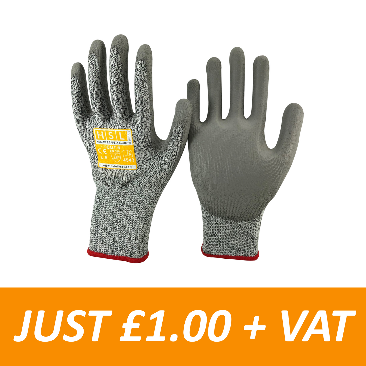 Cut Level 5 Gloves - Grey