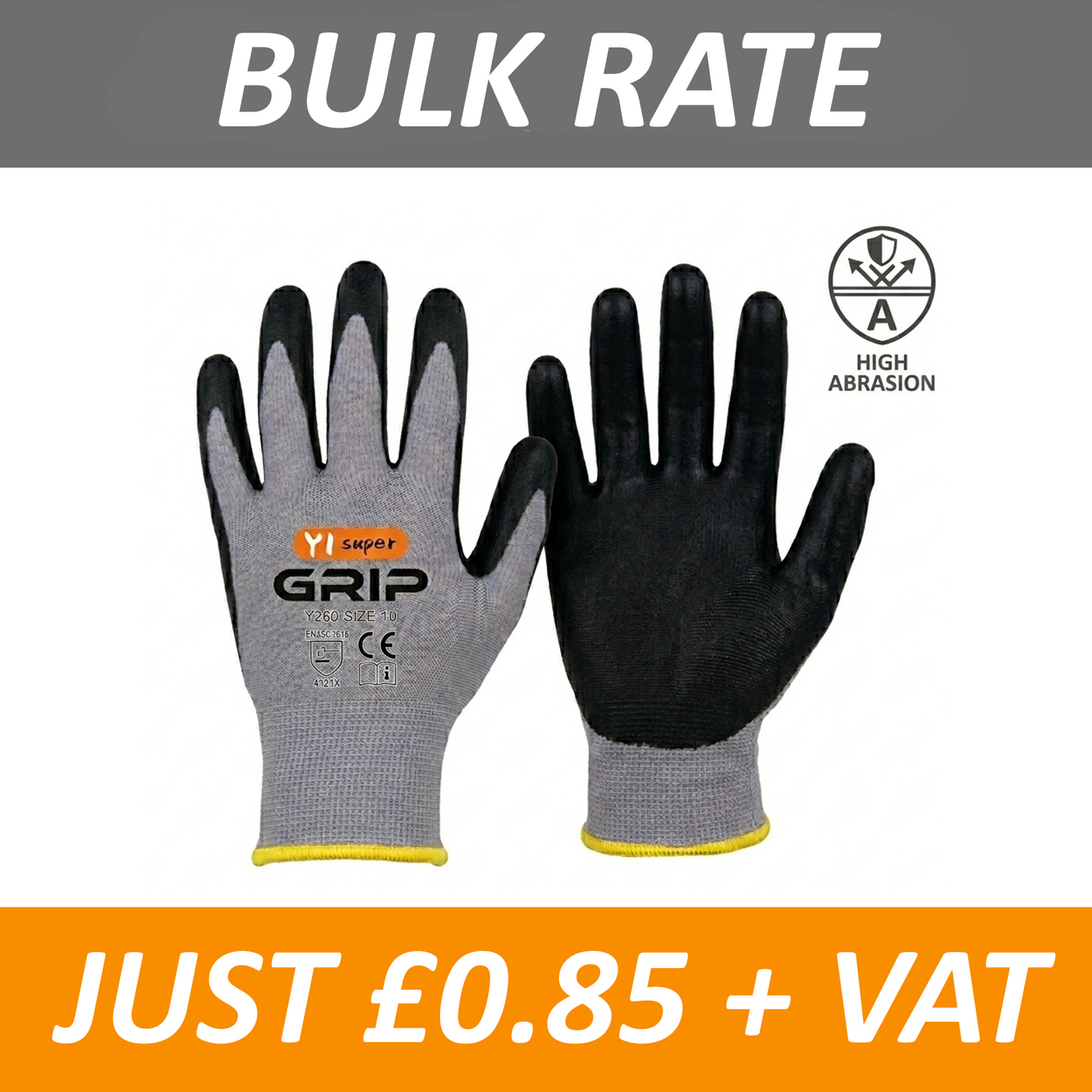 BULK BUY Super Flex Nitrile Grip Gloves