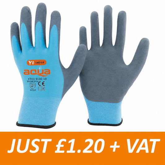 Aqua Waterproof Gloves - Blue